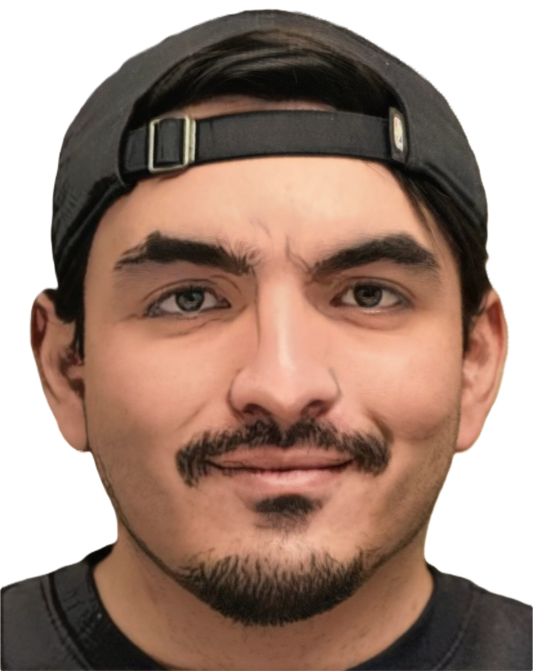 cartoon blend headshot of Johnny Parra